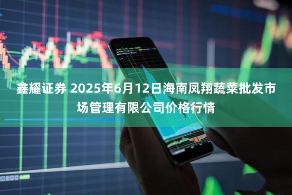 鑫耀证券 2025年6月12日海南凤翔蔬菜批发市场管理有限公司价格行情